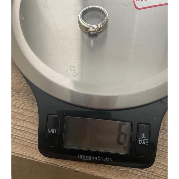 18K Gold and Sterling Silver Lolite Stone Ring Size 7 - Picture 8 of 11